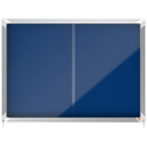 Nobo® Schaukasten Premium Plus Innenbereich 92,2 x 66,5 x 6,3 cm (B x H x T) 8 x DIN A4 mit Schloss Aluminium silber