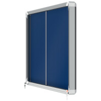 Nobo® Schaukasten Premium Plus Innenbereich 92,2 x 66,5 x 6,3 cm (B x H x T) 8 x DIN A4 mit Schloss Aluminium silber