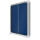 Nobo® Schaukasten Premium Plus Innenbereich 92,2 x 66,5 x 6,3 cm (B x H x T) 8 x DIN A4 mit Schloss Aluminium silber