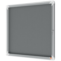 Nobo® Schaukasten Premium Plus Innenbereich 74,5 x 69 x 4 cm (B x H x T) 6 x DIN A4 mit Schloss Aluminium silber