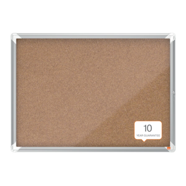 Nobo® Schaukasten Premium Plus Innenbereich 92,3 x 66,7 x 4,3 cm (B x H x T) 8 x DIN A4 mit Schloss Aluminium silber