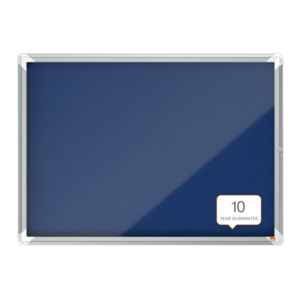 Nobo® Schaukasten Premium Plus Innenbereich 92,3 x 66,7 x 4,3 cm (B x H x T) 8 x DIN A4 mit Schloss Aluminium silber
