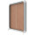 Nobo® Schaukasten Premium Plus Innenbereich 92,2 x 66,5 x 6,3 cm (B x H x T) 8 x DIN A4 mit Schloss Aluminium silber