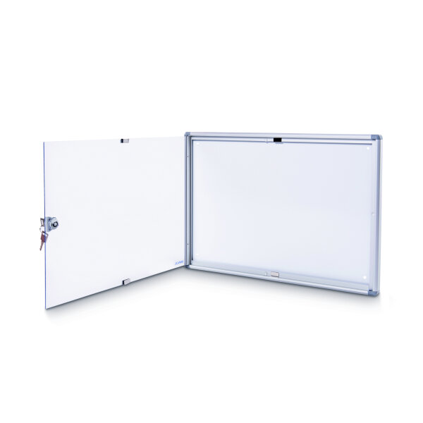 MAUL Schaukasten MAULextraslim Innenbereich 49 x 35,1 x 3,1 cm (B x H x T) 2 x DIN A4 mit Schloss Aluminium aluminium
