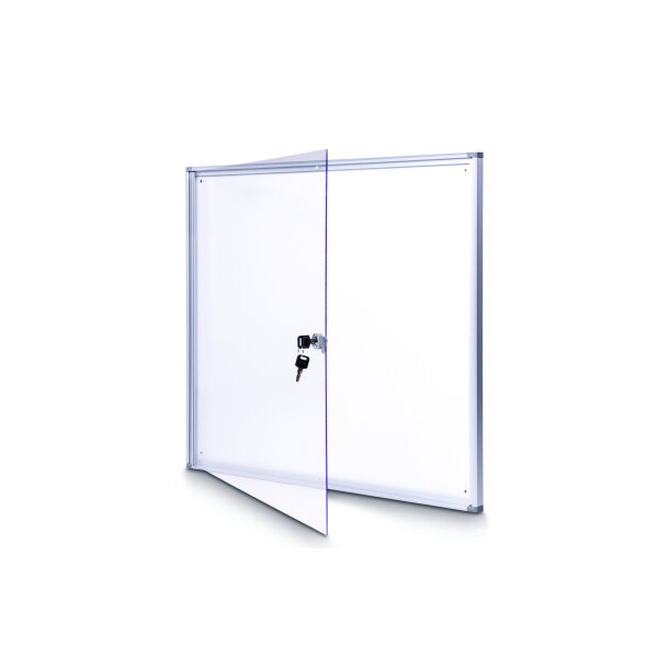 MAUL Schaukasten MAULextraslim Innenbereich 71 x 65,1 x 3,1 cm (B x H x T) 6 x DIN A4 mit Schloss Aluminium aluminium