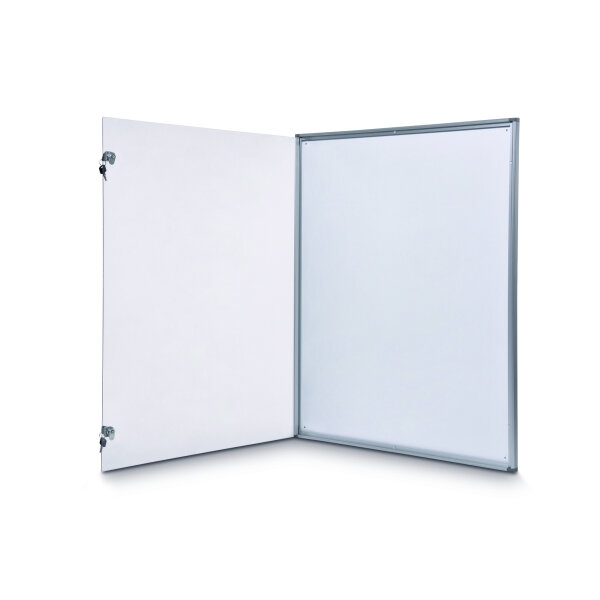 MAUL Schaukasten MAULextraslim Innenbereich 71 x 95,1 x 3,1 cm (B x H x T) 9 x DIN A4 mit Schloss Aluminium aluminium