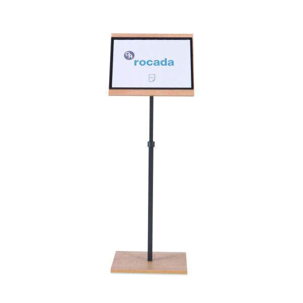 rocada Infodisplay NATURAL 40 x 140 x 30 cm (B x H x T) DIN A3 inkl. magnetische Hülle natur
