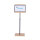 rocada Infodisplay NATURAL 40 x 140 x 30 cm (B x H x T) DIN A3 inkl. magnetische Hülle natur
