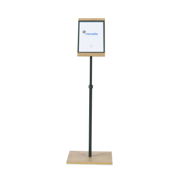 rocada Infodisplay NATURAL 40 x 140 x 30 cm (B x H x T) DIN A4 inkl. magnetische Hülle natur