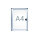 MAUL Schaukasten MAULextraslim Innenbereich 27 x 35,1 x 3,1 cm (B x H x T) DIN A4 mit Schloss Aluminium aluminium