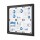 Showdown® Displays Schaukasten Innenbereich, regengeschützter Außenbereich 74,1 x 69,6 x 2,3 cm (B x H x T) 6 x DIN A4 mit Schloss Aluminium anthrazit