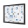 Showdown® Displays Schaukasten Innenbereich, regengeschützter Außenbereich 96,1 x 69,6 x 2,3 cm (B x H x T) 8 x DIN A4 mit Schloss Aluminium schwarz