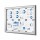 Showdown® Displays Schaukasten Innenbereich, regengeschützter Außenbereich 96,1 x 69,6 x 2,3 cm (B x H x T) 8 x DIN A4 mit Schloss Aluminium silber