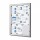 Showdown® Displays Schaukasten Innenbereich, regengeschützter Außenbereich 74,1 x 100,4 x 2,3 cm (B x H x T) 9 x DIN A4 mit Schloss Aluminium silber