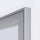 Showdown® Displays Schaukasten Innenbereich, regengeschützter Außenbereich 52,1 x 38,8 x 2,3 cm (B x H x T) 4 x DIN A4 mit Schloss Aluminium silber