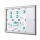 Showdown® Displays Schaukasten Innenbereich, regengeschützter Außenbereich 96,1 x 69,6 x 2,3 cm (B x H x T) 8 x DIN A4 mit Schloss Aluminium silber