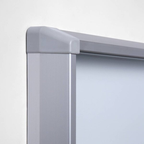 Showdown® Displays Schaukasten Innenbereich 72 x 67,5 x 5,9 cm (B x H x T) 6 x DIN A4 mit Schloss Aluminium silber