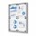 Showdown® Displays Schaukasten Economy Innenbereich 49,1 x 65,5 x 2,6 cm (B x H x T) 4 x DIN A4 mit Schloss Aluminium silber