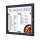 Showdown® Displays Schaukasten Outdoor Außenbereich 50,5 x 47,7 x 3,7 cm (B x H x T) 2 x DIN A4 quer mit Schloss Aluminium schwarz