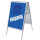 Showdown® Displays Kundenstopper 63,9 x 109,4 x 74,4 cm (B x H x T) DIN A1 Aluminium silber