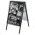 Showdown® Displays Kundenstopper Standard 63,9 x 109,4 x 74,4 cm (B x H x T) DIN A1 Metall schwarz
