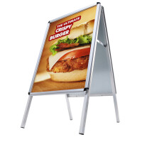 Showdown® Displays Kundenstopper Rondo 54,5 x 101,5 x 66,5 cm (B x H x T) Aluminium silber