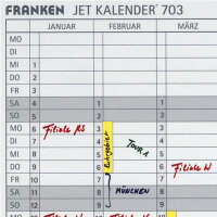 FRANKEN Datumstreifen undatiert 14 x 42 cm (B x H) 1-31...