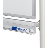 FRANKEN Whiteboard Maße der Oberfläche: 220 x 120 cm (B x H) Tafel magnethaftend beidseitig beschreibbar Metall lackiert weiß
