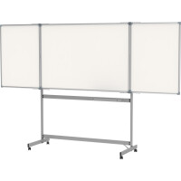 MAUL Klapptafel Mobile MAULpro 150/300 x 100 cm (B x H) Stahlblech weiß