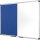 Bi-office Multifunktionstafel Maya 150 x 120 cm (B x H) Stahl Material der Pinnfläche: Filz blau, weiß