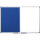Bi-office Multifunktionstafel Maya 150 x 120 cm (B x H) Stahl Material der Pinnfläche: Filz blau, weiß