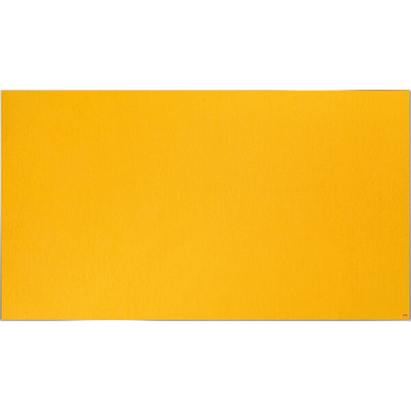 Nobo® Pinnwand Impression Pro Widescreen 188 x 106 cm (B x H) Maße der Oberfläche: 187,5 x 105,2 cm (B x H) Filz Material des Rahmens: Aluminium gelb
