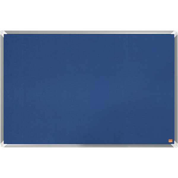 Nobo® Pinnwand Premium Plus 90 x 60 cm (B x H) Maße der Oberfläche: 87,1 x 56,2 cm (B x H) Filz Material des Rahmens: Aluminium blau