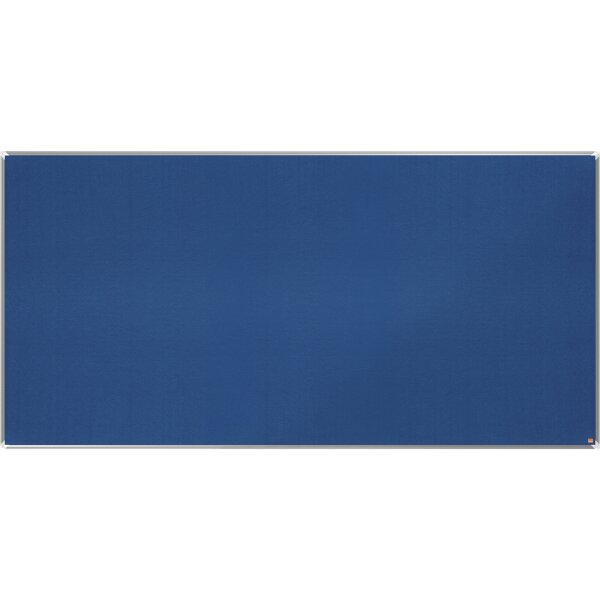 Nobo® Pinnwand Premium Plus 240 x 120 cm (B x H) Maße der Oberfläche: 238,3 x 116,7 cm (B x H) Filz Material des Rahmens: Aluminium blau