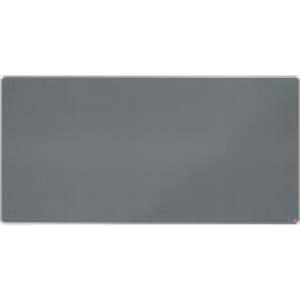 Nobo® Pinnwand Premium Plus 240 x 120 cm (B x H) Maße der Oberfläche: 238,3 x 116,7 cm (B x H) Filz Material des Rahmens: Aluminium grau