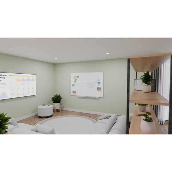 Legamaster Whiteboard PROFESSIONAL Maße der Oberfläche: 240 x 120 cm (B x H) Tafel magnethaftend nicht beidseitig beschreibbar inkl. 4 x Whiteboardmarker TZ1 (schwarz, blau, rot, grün), je 1 x Markerhalter, Tafellöscher, Zubehörhalter, 3 x Magnete Stahl