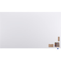 Legamaster Whiteboard WALL-UP Maße der Oberfläche: 200 x 119,5 cm (B x H) Tafel magnethaftend nicht beidseitig beschreibbar inkl. 4 x Whiteboardmarker TZ1 (schwarz, blau, rot, grün), je 1 x Markerhalter, Tafellöscher, Zubehörhalter, 3 x Magnete Stahl