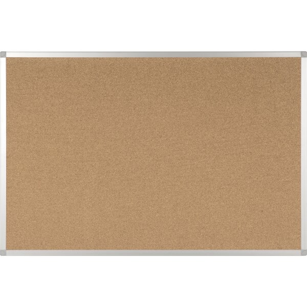 Bi-office Pinnwand Ayda Maße der Oberfläche: 90 x 60 cm (B x H) Kork Material des Rahmens: Aluminium, eloxiert braun