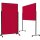 magnetoplan® Moderationstafel Design VarioPin Maße der Oberfläche: 100 x 180 cm (B x H) Filz rot