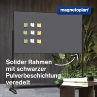 magnetoplan® Moderationstafel Design VarioPin Maße der Oberfläche: 100 x 180 cm (B x H) Filz grau