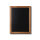 Showdown® Displays Kreidetafel Natura Tafel nicht magnethaftend Holz schwarz
