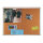 FRANKEN Pinnwand PRO 90 x 60 cm (B x H) Gleiterset PSSA8 Kork Material des Rahmens: Aluminium/Kunststoff braun