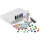 Nobo® Starterset Whiteboard Move & Meet 10 Whiteboardmarker (farbig), 10 Magnete (Ø 32 mm farbig), 10 Magnete (Ø 24 mm farbig), 2 Tafelwischer, 1 Reinigungsspray