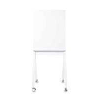 magnetoplan® Multifunktionstafel Design mobil 76 x 180 x 60 cm (B x H x T) Sicherheitsglas Material der Pinnfläche: Filz weiß, grau