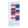 Paperflow Kartentafel Planer Grundelement 58 x 126,3 x 4,6 cm (B x H x T) DIN A4 20 Fächer Polystyrol