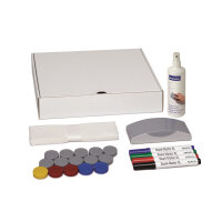MAUL Starterset Whiteboard 4 Boardmarker (schwarz, rot,...