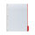 DURABLE Sichttafel FUNCTION DIN A4 Hart PVC Farbe des Reiters: rot 5 St./Pack.
