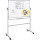 Bi-office Whiteboard Maße der Oberfläche: 180 x 120 cm (B x H) Tafel magnethaftend beidseitig beschreibbar Stahl lackiert weiß