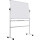 Bi-office Whiteboard Mobil Maße der Oberfläche: 120 x 90 cm (B x H) Tafel magnethaftend beidseitig beschreibbar Keramik emailliert weiß