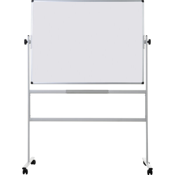 Bi-office Whiteboard Mobil Maße der Oberfläche: 200 x 100 cm (B x H) Tafel magnethaftend beidseitig beschreibbar Keramik emailliert weiß